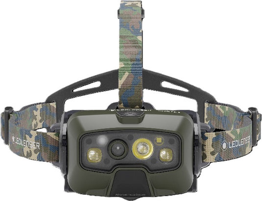 Ledlenser hf8r core - hoofdlamp - oplaadbaar - 1600 lumen - ip68 - batterij vooraan - digitale focus - adaptieve lichtbundel - bluetooth - rgb