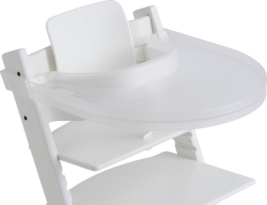 Playtray - tafelblad voor stokke tripp trapp - eetblad - met riempje -transparant