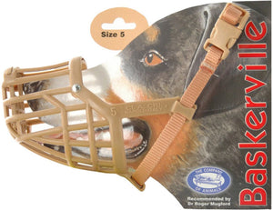 Baskerville classic basket muzzle lichtbruin - hondenopvoeding - nr 5