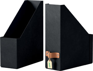 Leitz puro tijdschriftencassette - 100% gerecycled karton - set van 2 - zwart