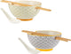 Typhoon world foods set van 2 rijst en soepkommen 13cm