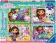 Gabby's poppenhuis gabby's dollhouse puzzelset – 4 × 42 stukjes