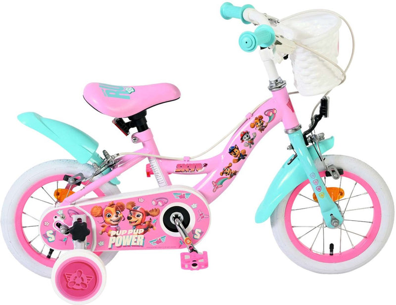 Laden Sie das Bild in Galerie -Viewer, Volare paw patrol kinderfiets - meisjes - 12 inch - roze - twee handremmen
