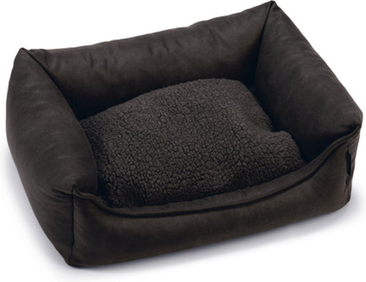 Beeztees uma - orthopedische hondenmand - antraciet- 60x40x20 cm