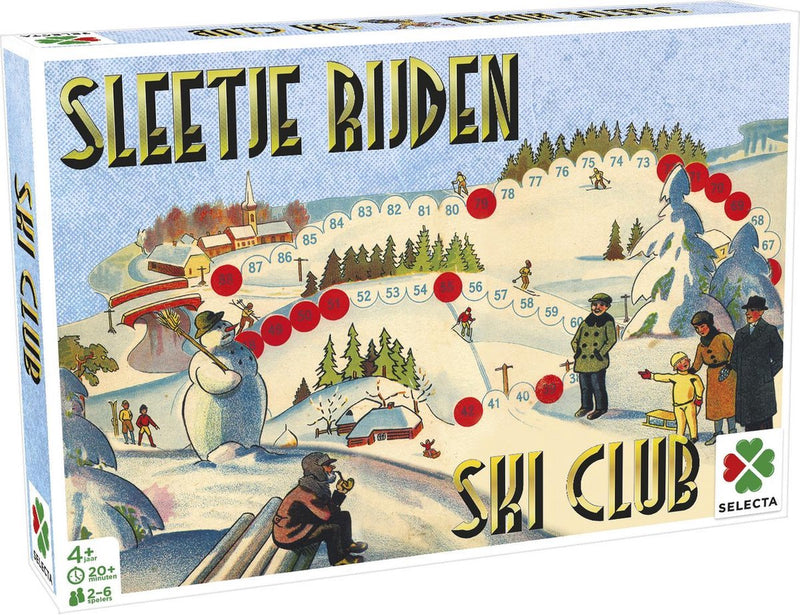 Afbeelding laden in galerijviewer, Tactic spellen van toen: sleetje rijden ski club – bordspel – familiespel – vanaf 4 jaar – 2-6 spelers
