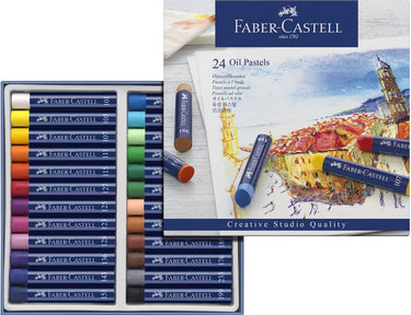 Faber-castell oliepastelkrijt - creative studio - 24 stuks - fc-127024