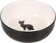 Flamingo - katten eet-en drinkbak nala - zwart wit - 13 x 13 x 4.5 cm