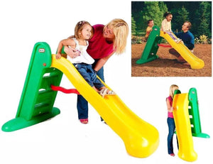 Little tikes glijbaan large slide - peuter -voor buiten - groen geel