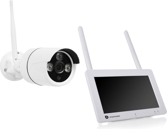 Smartwares cms-30400 draadloze beveiligingscamera set – optimale beveiliging van je huis – volledig draadloos