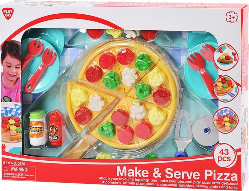 ギャラリービューアに画像をロードする, Playgo pizza maak en serveer 43-delig 3570
