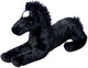 Simba toys plush liggend paard - zwart pluche knuffel van 60 cm