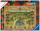 Ravensburger puzzel harry potter hogwarts map - legpuzzel - 1500 stukjess