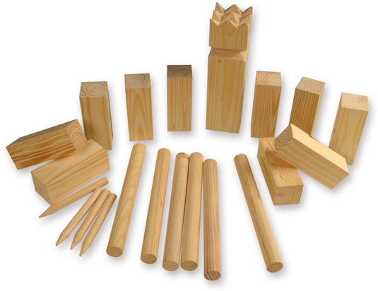 Hot games kubb - werpspel voor buiten op gras, strand of camping