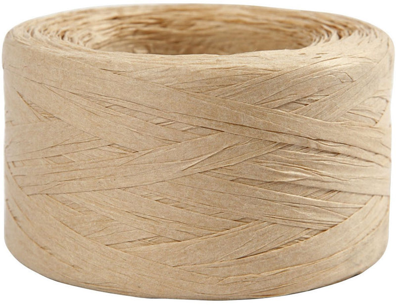 Chargez l'image dans la visionneuse de la galerie, Creativ company papier raffia garen zandkleur, 100m
