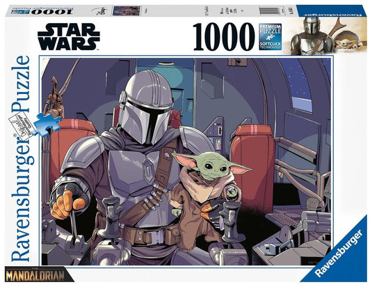 Ravensburger puzzel disney star wars the mandalorian - legpuzzel - 1000 stukjes