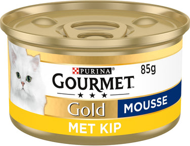 Gourmet gold mousse - 24 x 85 g - kip - kattenvoer natvoer