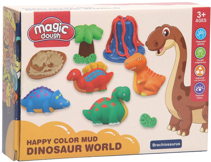 Afbeelding laden in galerijviewer, Lobbes speelgoed bv lobbes kleisetje dino's - klei speelgoed voor kinderen - 4 kleuren.
