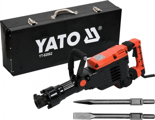 Yato breekhamer sloophamer | 1600w | 230v | 70j | hex | oliegekoeld | incl. koffer en 2 beitels