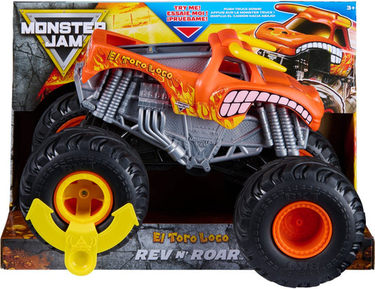 Monster jam - el toro loco rev ’n roar monstertruck - 1:15 - met geluid - speelgoedvoertuigen