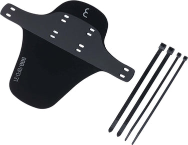 Bbb cycling flexfender spatbord mountainbike - ultralicht (38g) - montage: achter of voorvork - inclusief 4 kabelbinders - bfd-31