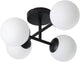 Eglo castrovido plafondlamp - badkamer - g9 - 47.5 cm - zwart wit