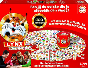Educa - bordspel - lynx - zoek de afbeeldingen - reactievermogen - gezichtsvermogen - memorygame