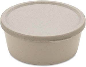 Koziol kom met deksel, 0.89 l, organic, zand beige - | connect bowl