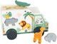 Small foot - houten vormenstoof jeep safari, 6dlg.