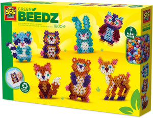 Ses green beedz - strijkkralenset bosdieren