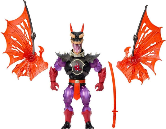 Mattel motu x tmnt: turtles of grayskull action figure mutated ninjor 14 cm action figuur
