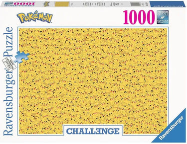 Ravensburger puzzel pikachu challenge - pokemon - 1000 stukjes.