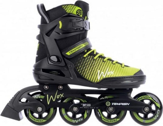 Tempish wox 84 skeelers volwassenen – 4x84mm wielen – fitness inline skates – zwart groen – maat 41