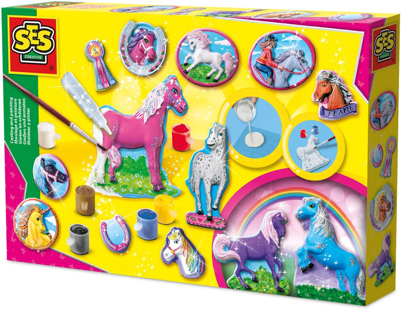 ギャラリービューアに画像をロードする, Ses creative ses gips gieten en schilderen - paarden
