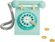 Classic world houten retro telefoon turquoise