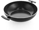 Bk easy induction wokpan 36cm - 7.5l - pfas-vrije antikleeflaag - wokpan inductie - keramische wokpan - ovenbestendig tot 160°c - koudgrepen - zonder deksel - zwart