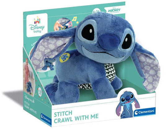 Clementoni baby disney stitch kruipende interactieve knuffel