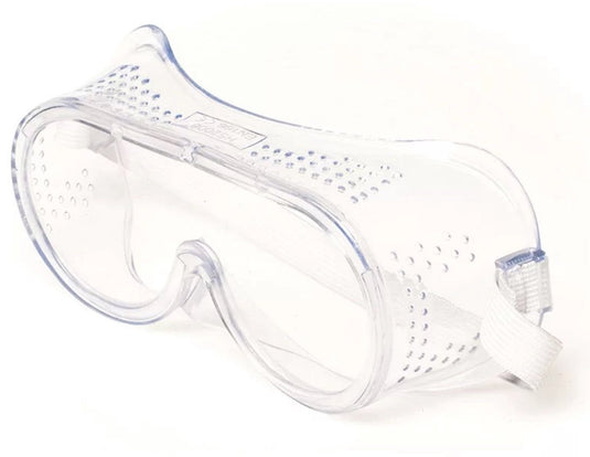 Drel veiligheidsbril transparant - geventileerd - licht gewicht - polycarbonaat - ce gekeurd - spatbril - stofbril
