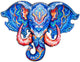 Engelhart houten puzzel olifant hoofd – 83 unieke puzzelstukjes – a4 formaat houten legpuzzel – dieren puzzelspel – educatief denkspel – inclusief opbergetui –