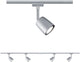 Paulmann urail railspot cover startersset gu10 max. 4x10w dimbaar 230v chroom mat, chroom