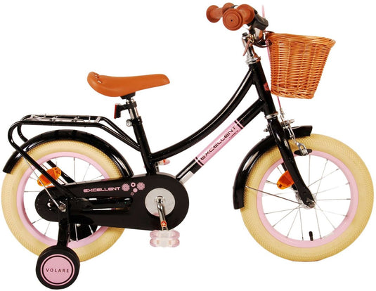 Volare Excellent Kinderfiets - Meisjes - 14 inch - Zwart