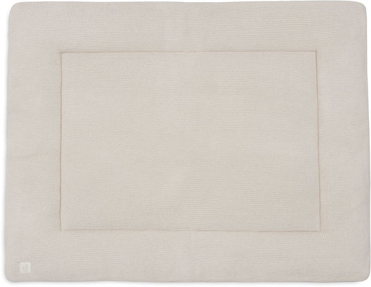 Jollein boxkleed baby - 75x95cm - basic knit - polyester - oatmeal