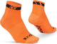 Gripgrab - classic low cut zomer fietssokken 1 paar korte coolmax sokken - oranje - unisex - maat xs (35-38)