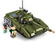 Sluban army armata groene tank bouwspeelgoed kinderen vanaf 6 jaar – constructiespeelgoed modelbouw – bouwdoos met 319 bouwstenen – m38-b1253