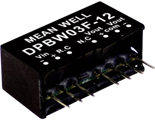 Mw mean well dpbw03f-05 dc dc-convertermodule 300 ma 3 w aantal uitgangen: 2 x inhoud 1 stuk(s)