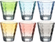 Leonardo optic drinkglas assorti pastel 215ml - set 6