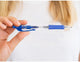 Q-connect balpen, retractable, 0,7 mm, medium punt, blauw, doos van 10 stuks