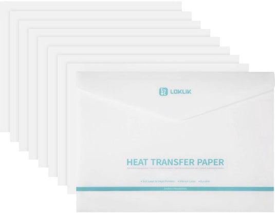 Loklik heat transfer paper sheet - light - 8 pack