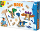 Ses creative - brix junior - dino's - dino bouwset - hout knutselset - houten speelgoed - montessori speelgoed – verschillende houtvormen met verbindingspinnetjes – made in holland - vanaf 3 jaar
