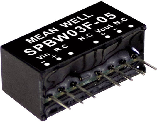 Mean well spbw03f-12 dc dc-convertermodule 250 ma 3 w aantal uitgangen: 1 x inhoud 1 stuk(s)