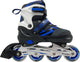 Street rider inline skates semi-softboot blauw zwart maat 29-32